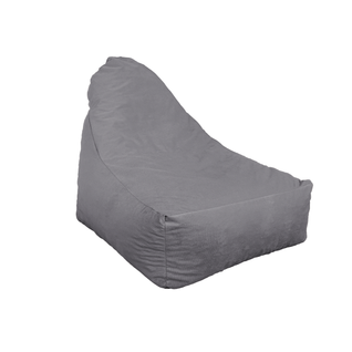 Pouf Fauteuil XXL Tissu Velours - 120x70x90 Cm - Gris