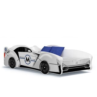 Lit Enfant Voiture 80x160 19 M Club Thème Livré Avec Sommiers Et Matelas En Mousse De 7cm