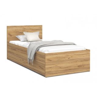 Lit Coffre Panama 90x190  - Sommier Inclus Chêne