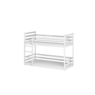 Lit Superposé Mona 90x200 - Bois Massif Blanc