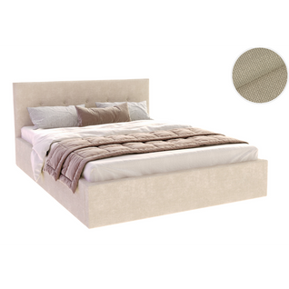 Lit Coffre Tulsa 120x200 Cm - Sommier Inclus Crème