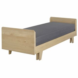 Pack Lit Gigogne Avec Matelas Nando   Bois 80x200 Cm