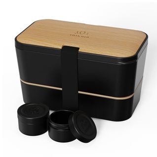 Bento Encastrable Noir Hêtre 1,5l En Plastique