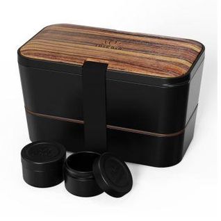 Bento Encastrable Noir Wenge 1,5l En Plastique