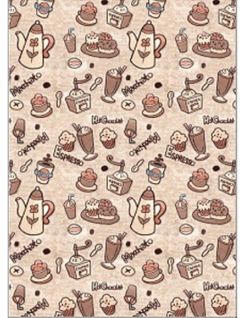 Tapis De Cuisine Espresso Beige - 60x120cm