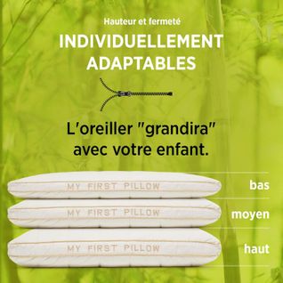 Oreiller Pour Enfants En Fibres De Bambou 100% Naturel