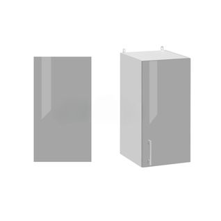 Panneau De Finition Pour Meuble Haut Eco Gris Brillant