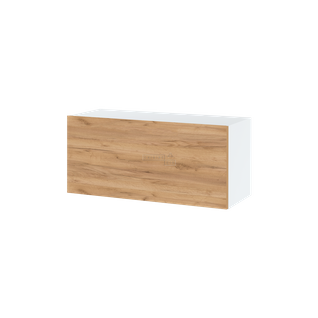 Meuble Haut Slim De Cuisine Bellissi Chene 1 Porte Relevable L 90 Cm