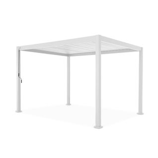 Pergola Bioclimatique Blanc – Triomphe – 3x4m. Aluminium. à Lames Orientables