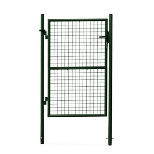 Portillon De Jardin En Métal Vert. Double Sens D'ouverture. Avec Serrure.150x87cm