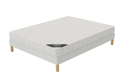 Ensemble Matelas Mousse Senso + Sommier 180x200 Hauteur 17cm