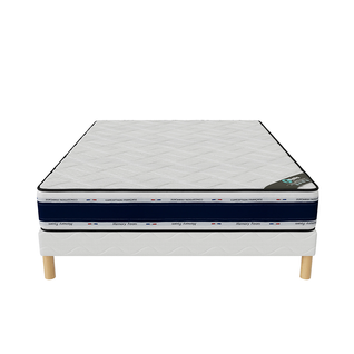 Ensemble Matelas Mousse Blue Memory + Sommier 160x200 Hauteur 22cm