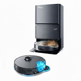 Robot Aspirateur Laveur Lidar Ia Connecté Avec Base De Vidage Eziclean® Pureflow Ultra