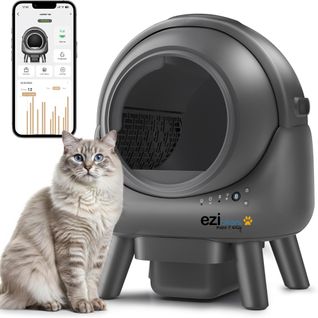 Litière Robot Auto nettoyante Connectée - Maison De Toilette Pour Chat Eziclean® Catbot K6i