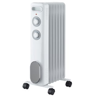 Radiateur Mobile Bain D'huile  Calista 2000w Blanc