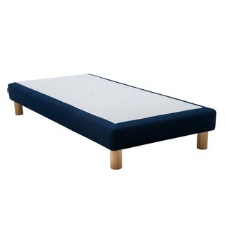 Sommier tapissier FLOW S100 DUNLOPILLO 90x190 cm bleu