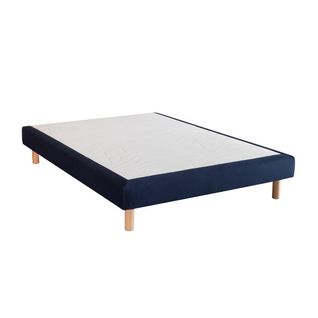 Sommier tapissier FLOW S100 DUNLOPILLO 140x190 cm bleu