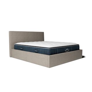 Pack Matelas Hybride 160x200cm Accueil à Mémoire De Forme Luxe et Lit Coffre Design