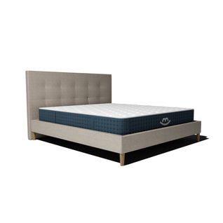 Pack Matelas Hybride 80x200cm Accueil à Mémoire De Forme et Sommier Déco Blanc