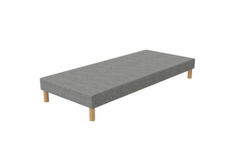 Sommier Tapissier Gris 90x190 + Jeu De Pied