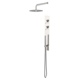 Colonne De Douche Encastrée Thermostatique Pura Acier Brossé