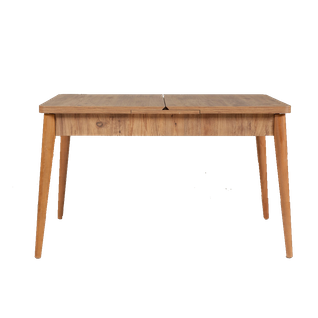 Dynia - Table Extensible En Bois Max 6 Personnes