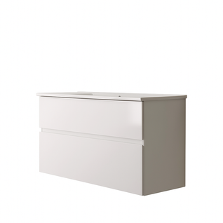 Ensemble Meuble Vasque Niza Az 100cm Blanc Laqué