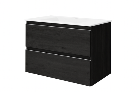 Ensemble Meuble De Salle De Bains Inglet 70cm Ebony