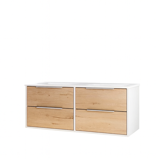 Ensemble Meuble Duox Blanc/bois 119,5cm