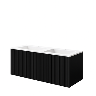 Ensemble Meuble Bari + Vasque Céramique Flat - 120cm Noir