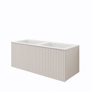 Ensemble Meuble Bari + Vasque Céramique Flat - 120cm Cotton