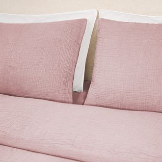 Housse De Couette 240x260cm - Peach Blush - Gaze De Coton