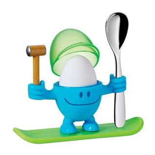 Coquetier Mcegg Bleu Avec Cuiller A Oeufs