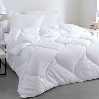 Couette Tempérée 260x240 Blanc En Polyester