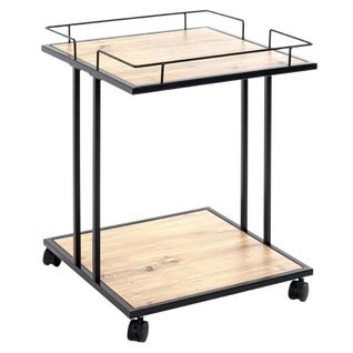 Desserte De Cuisine "ascola" 60cm Noir et Chêne