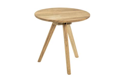 Table Basse Ronde Artus En Chêne Massif 40cm