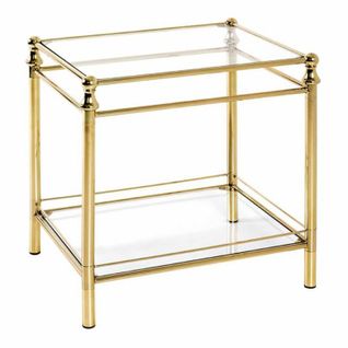 Table D'appoint Design "laitonné" 53cm Or