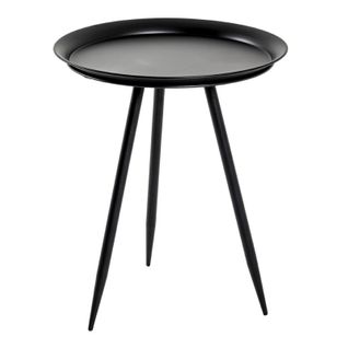 Table Basse Ronde Shyna En Métal 44cm - Noir