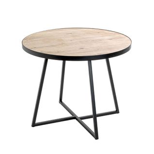 Table Basse "miranda" 60cm Chêne et Noir