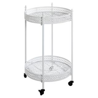 Desserte De Cuisine Ronde "ulika" 74cm Blanc