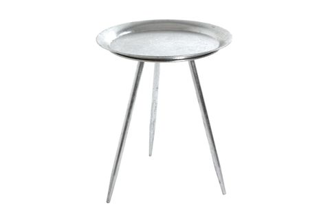 Table Basse Ronde Shyna En Métal 38cm - Argent