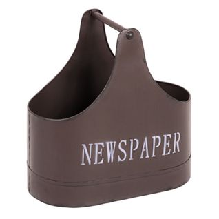 Porte-revues En Métal "vintage" 44cm Marron