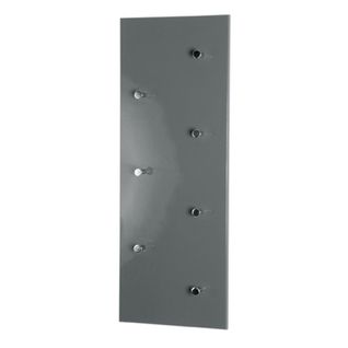 Patère Murale 7 Crochets "vestes" 80cm Gris