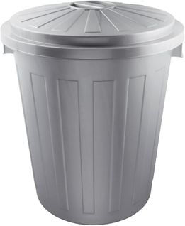 Poubelle Multi-usage Corbeille Avec Couvercle Verrouillable, Grand, Plastique Résistant, 50l