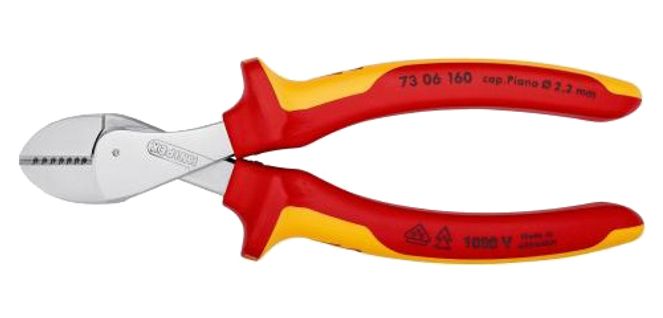 Pince Coupante De Côté à Forte Démultiplication Isolée 1000v X-cut® 160mm - Knipex - 73 06 160