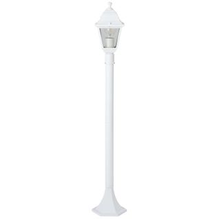 Lampadaire Extérieur - Nissie - Blanc - Métal/verre - 1xe27 60w - Ip44