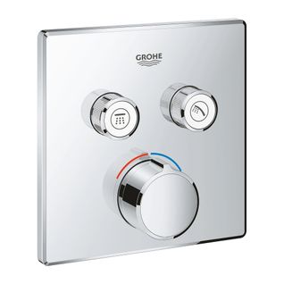 Grohe - Mitigeur Encastré 2 Sorties Grohe Smartcontrol - Façade Carrée