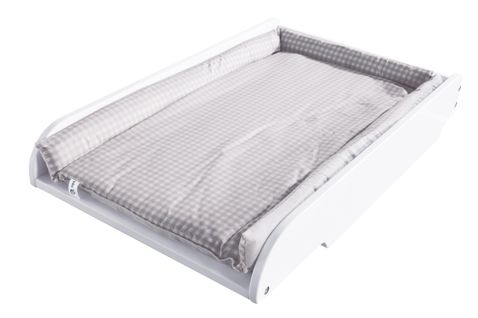Plan à Langer + Matelas Damier Gris - à Mettre Au Dessus Des Lits De Bébé