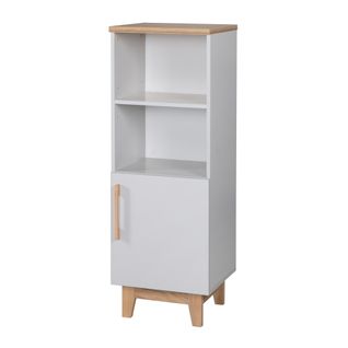 Étagère Sur Pied Caro - Pour Chambre D'enfant - Gris Clair / Chêne Doré