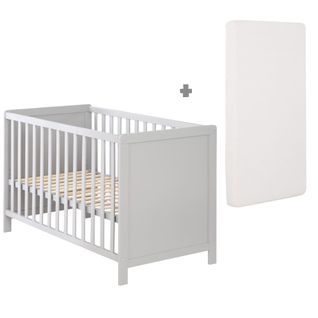 Lit Cododo 60x120 Gris + Matelas + Sommier